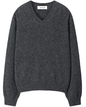 Tonywack Shaggy Dog V-Neck Jumper - Grey