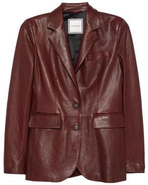 Tagliatore Sophie Leather Jacket - Brown