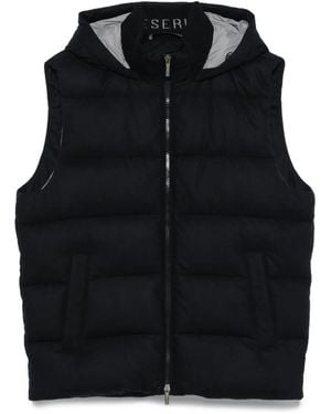 Peserico Chaleco acolchado con capucha - Negro