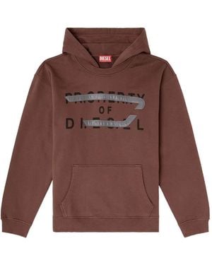DIESEL S-Norman-Hood Jumper - Brown