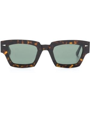 Ahlem Sonnenbrille Mit Eckigem Gestell - Grün