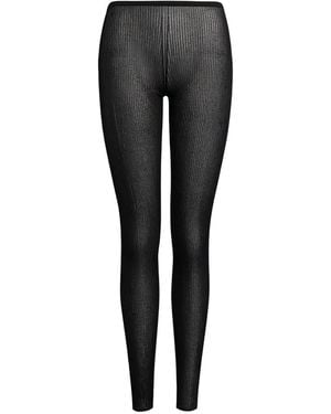 Dondup Ribbed-Knit Leggings - Zwart
