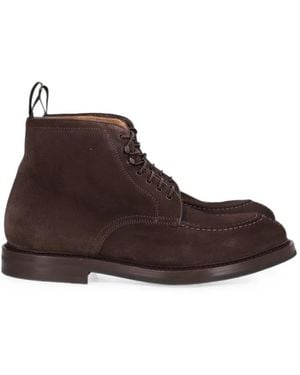 Al Duca d'Aosta Lace-Up Suede Boots - Brown