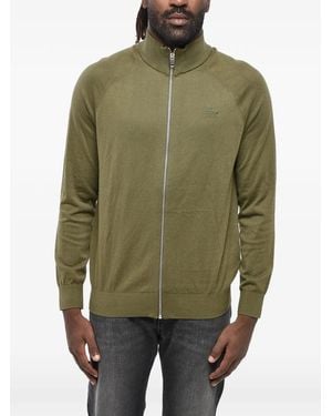 DIESEL Long-Sleeve Zip-Fastening Cardigan - Green