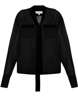 FRAME Silk Shirt - Black