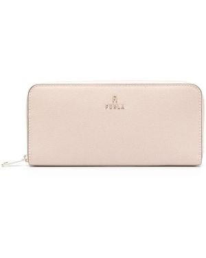 Furla Logo-Lettering Leather Wallet - Pink