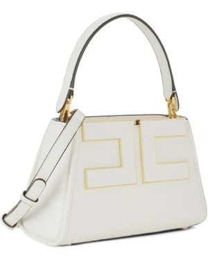 Elisabetta Franchi Handbag With Logo - White