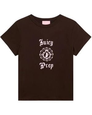 Juicy Couture Pyjama Mit Logo-Print - Braun
