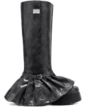 Ganni Kat Platform Boots - Black