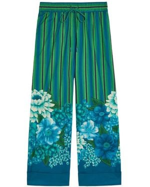 ALÉMAIS Pantalones Margo Con Motivo Floral - Verde