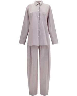 ANDAMANE Wendela Striped Trousers And Shirt Set - Red