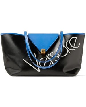 Versace Borsa Tote Severine Piccola - Blu