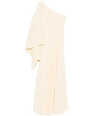 Solace London Maci One-Shoulder-Maxikleid Mit Falten - Weiß