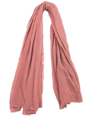 Botto Giuseppe Small Raw-Edge Cashmere Scarf - Pink