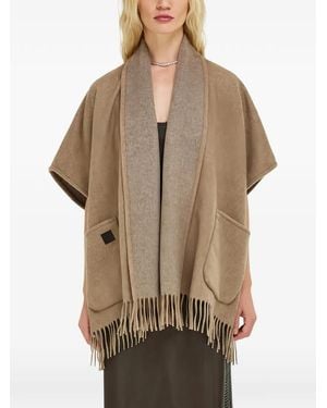 Ferragamo Cashmere Cape - Brown