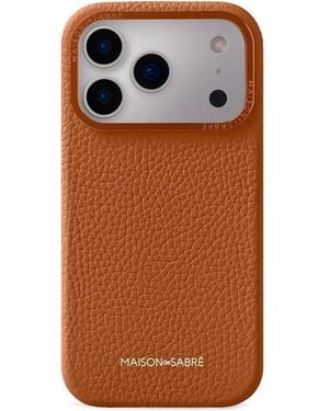 Maison De Sabre Leather Iphone 17 Pro Case - Brown