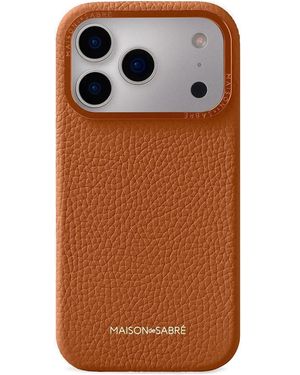 Maison De Sabre Leather Iphone 17 Pro Case - Brown