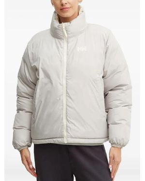 Helly Hansen Yu 23 Reversible Logo-Print Jacket - Gray