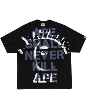 A Bathing Ape T-Shirt Con Logo - Nero
