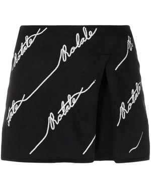 ROTATE BIRGER CHRISTENSEN ニット ミニスカート - ブラック
