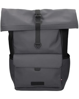 Tommy Hilfiger Th Seasonal Roll-Top Backpack - Grey