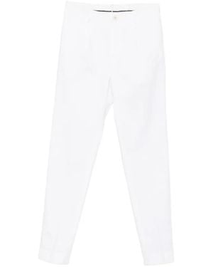 Incotex Pleated Straight-Leg Pants - White
