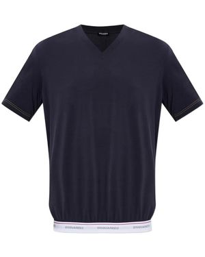 DSquared² V-Neck T-Shirt - Blue