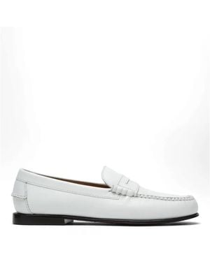 Sebago Leather Penny Loafers - White