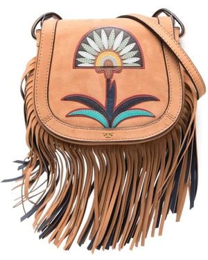 Tory Burch Lilium Mini Saddlebag - Pink