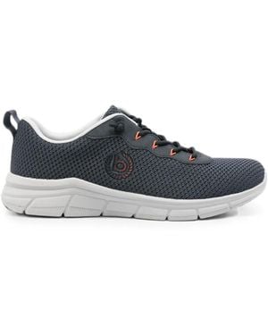 Bugatti Mesh-Knit Lace-Up Sneakers - Blue