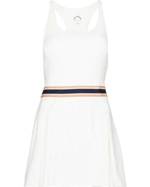 The Upside Racquet Kova Contrast-Waistband Tennis Dress - White