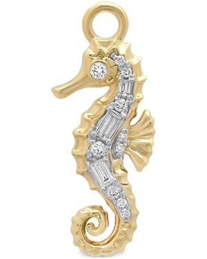 Sara Weinstock Seahorse-Motif Diamond Pendant - Metallic