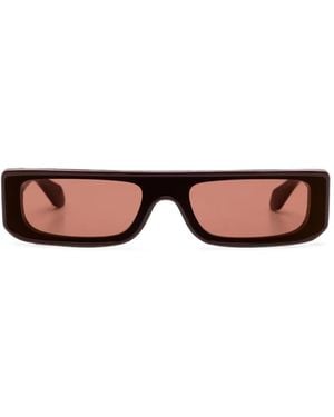 Alaïa Rectangle-Frame Sunglasses - Pink