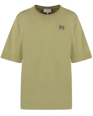 Maison Kitsuné アップリケ Tシャツ - グリーン