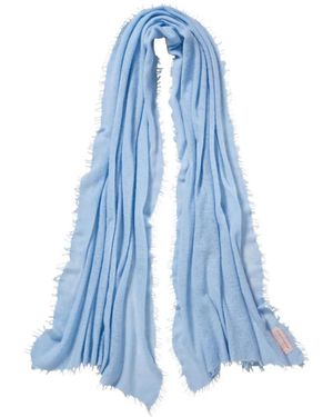 Himalaya Clothing Fringed-Edges Scarf - Blue