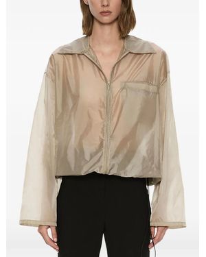 Christopher Esber Lucent Sheer-Finish Jacket - Natural