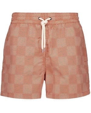 Frescobol Carioca Badeshorts mit Zickzackmuster - Pink