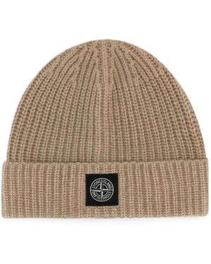 Stone Island N100012 Light Rws-Geelong-Wool Beanie - Brown