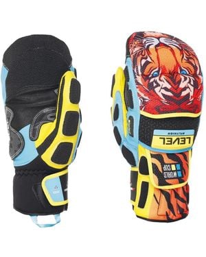 Level Gants Federica Brignone À Imprimé Tigre - Black