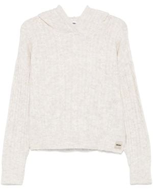 DKNY Felpa Con Cappuccio - Neutro