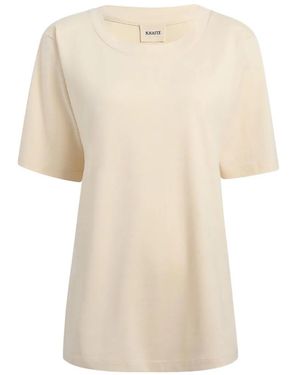 KHAITE Allen Silk T-Shirt - White