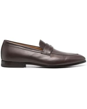 SCAROSSO Marzio Leather Loafers - Brown