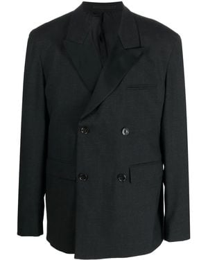 Nanushka Double-Breasted Suit Jacket - Black
