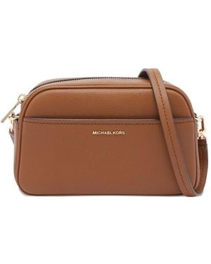 MICHAEL Michael Kors Borsa A Spalla Con Zip - Marrone