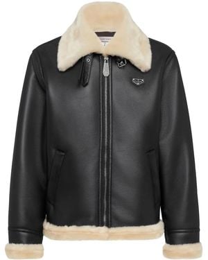 Philipp Plein Eco Shearling Jacket - Black
