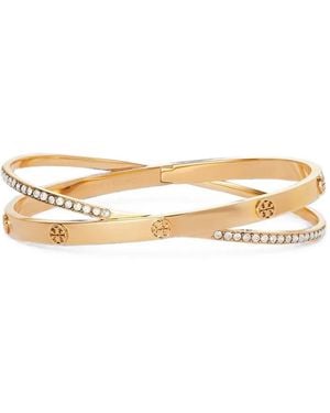 Tory Burch Icon Pavé Double Bracelet - Metallic