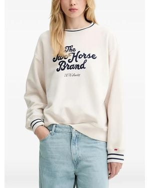 Levi's Print Ribbed Sweatshirt - White