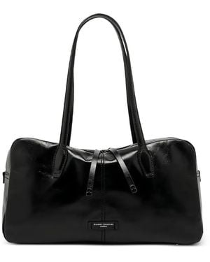Gianni Chiarini Medium Aryna Leather Shoulder Bag - Black