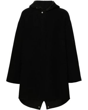 Jil Sander ロゴジャカード コート - ブラック