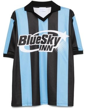 BLUE SKY INN Striped Polo Shirt - Blue